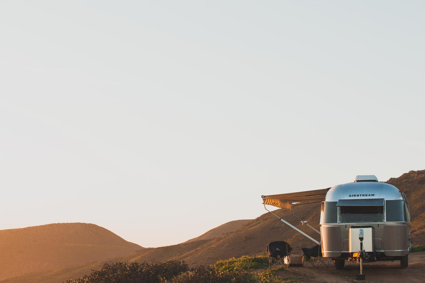 Airstream in the mountains