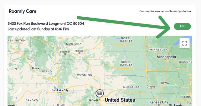  Activate Roamly Care by manually entering a address after your policy is bound