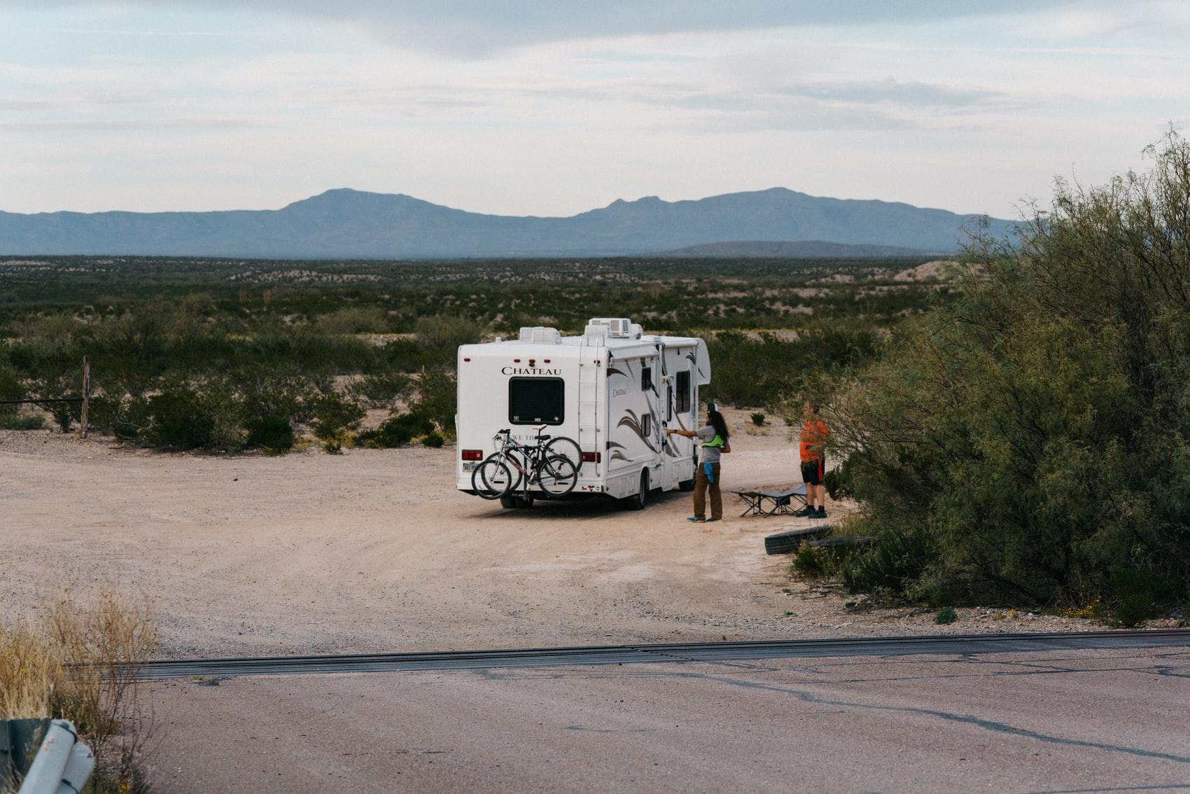 RV at campsite